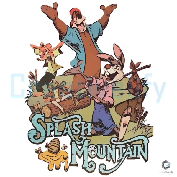 Disney Splash Mountain Brer Rabbit Fox Bear PNG