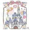 Disney Tinker Bell Magic Kingdom Castle Fireworks Retro Vacation PNG