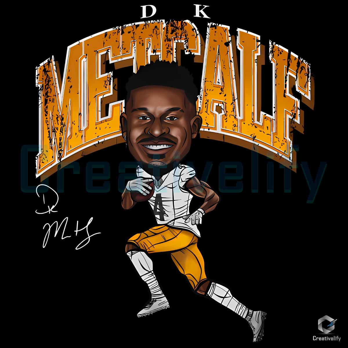 Dk Metcalf Pittsburgh Cartoon Football PNG Dk Metcalf Pittsburgh Cartoon Football PNG
