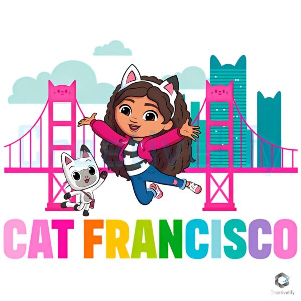 Gabbys Dollhouse The Movie Cat Francisco Toddler Cartoon Character PNG