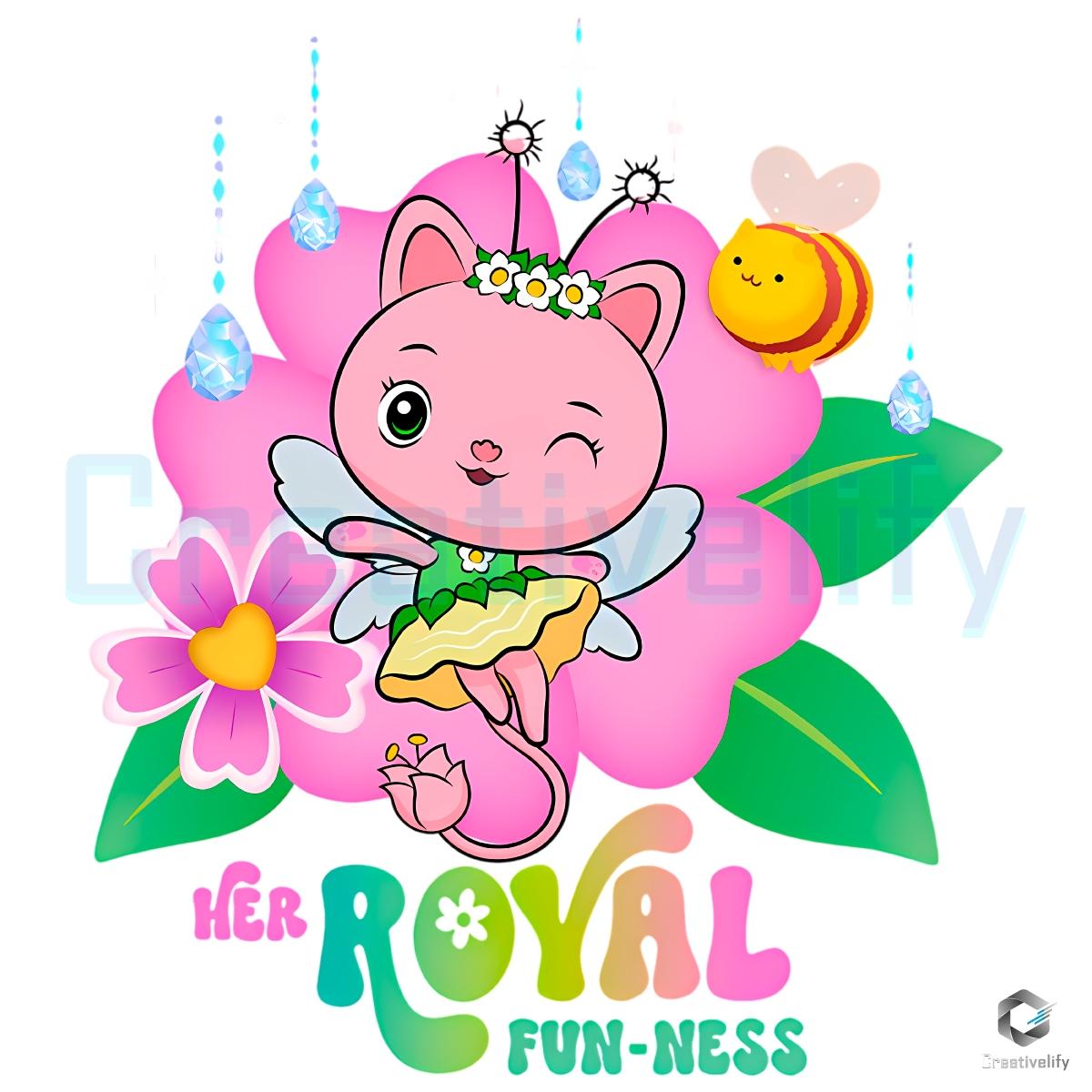 Gabbys Dollhouse The Movie Royal Fun Ness Cartoon Character PNG Gabbys Dollhouse The Movie Royal Fun Ness Cartoon Character PNG