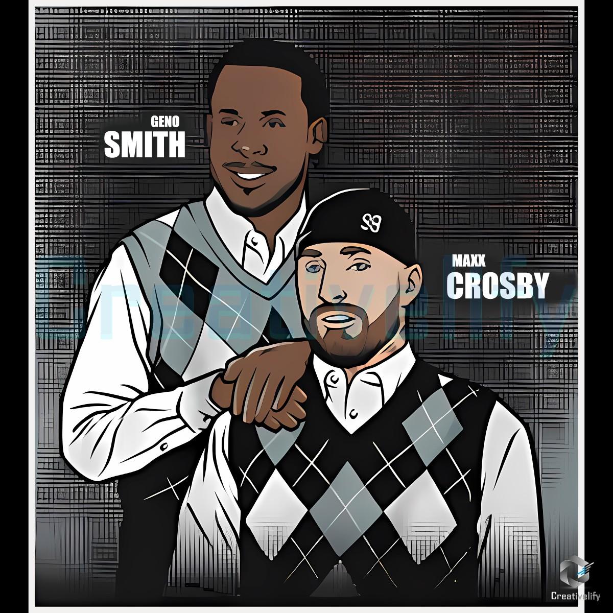 Geno Smith And Maxx Crosby Family Portrait PNG Geno Smith And Maxx Crosby Family Portrait PNG