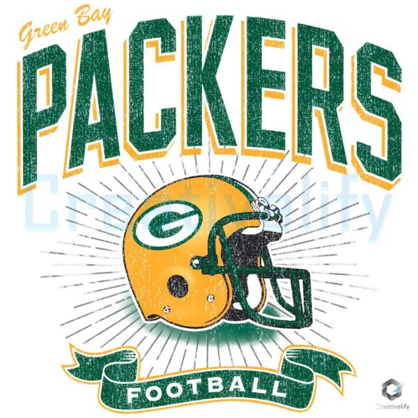 Green Bay Packers Historic Prime Football Helmet PNG