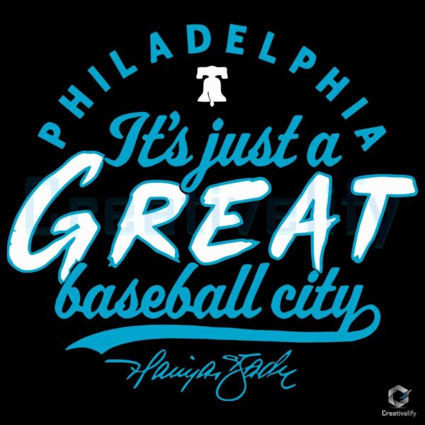 Harrison Bader Its Just A Great Baseball City SVG