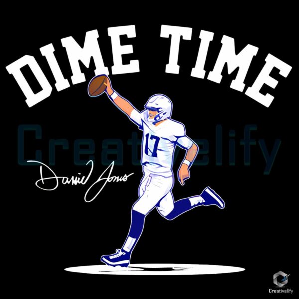 Indianapolis Colts Daniel Jones Dime Time Football PNG