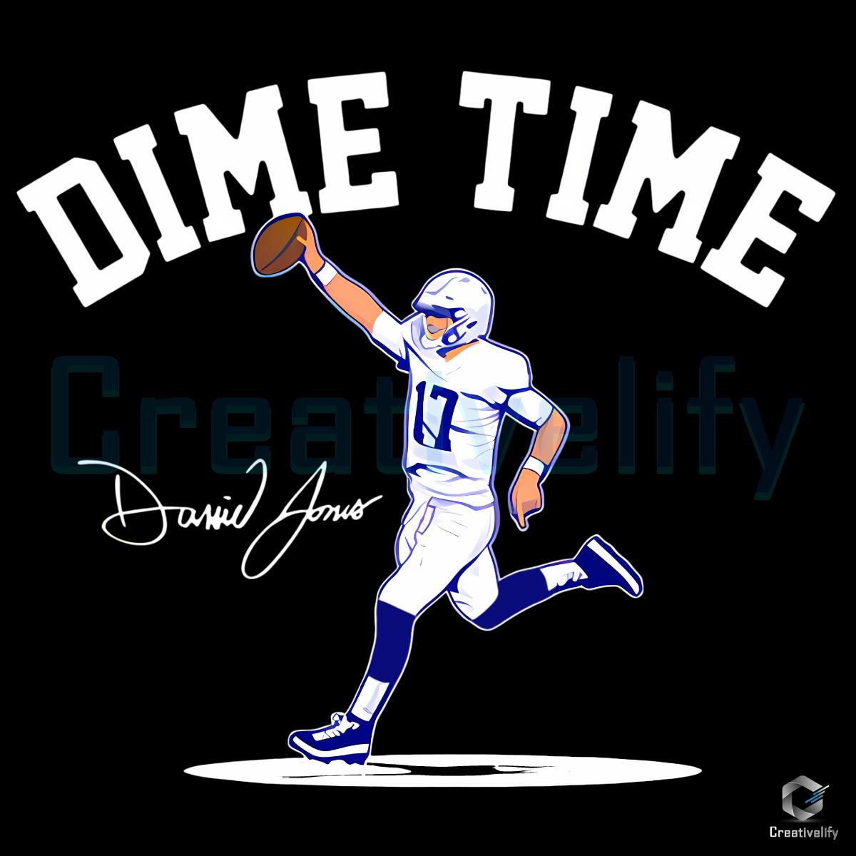 Indianapolis Colts Daniel Jones Dime Time Football PNG Indianapolis Colts Daniel Jones Dime Time Football PNG