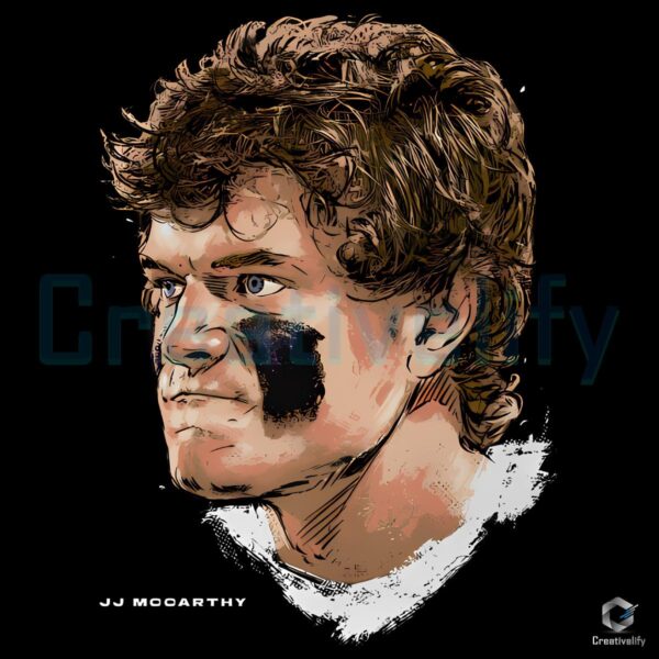 J J Mccarthy Minnesota Game Face PNG