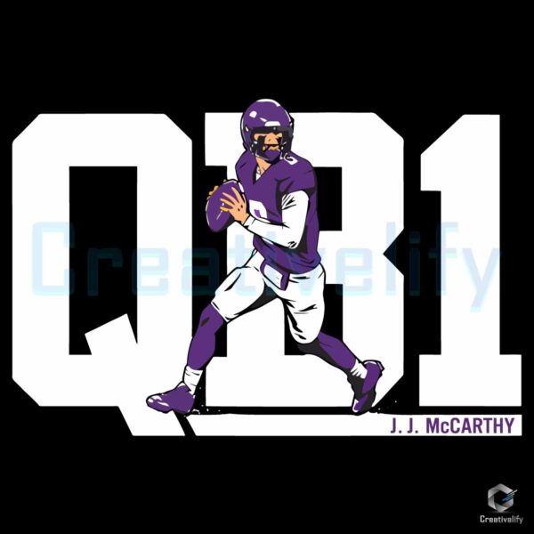 J J Mccarthy Qb1 PNG