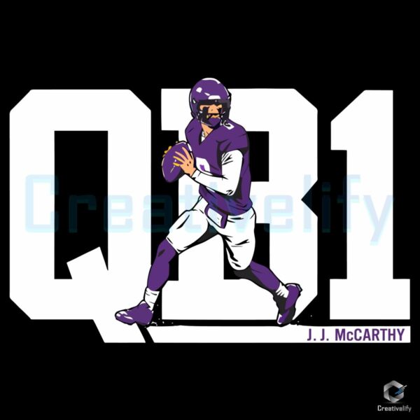J J Mccarthy Qb1 PNG