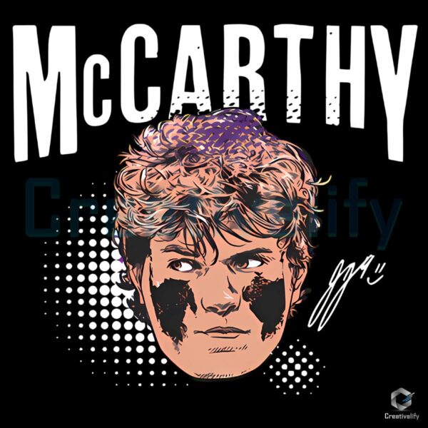 J J Mccarthy Swag Head PNG