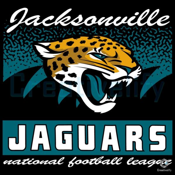 Jacksonville Jaguars Historic Waver Football Logo SVG
