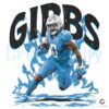 Jahmyr Gibbs Detroit Aura PNG