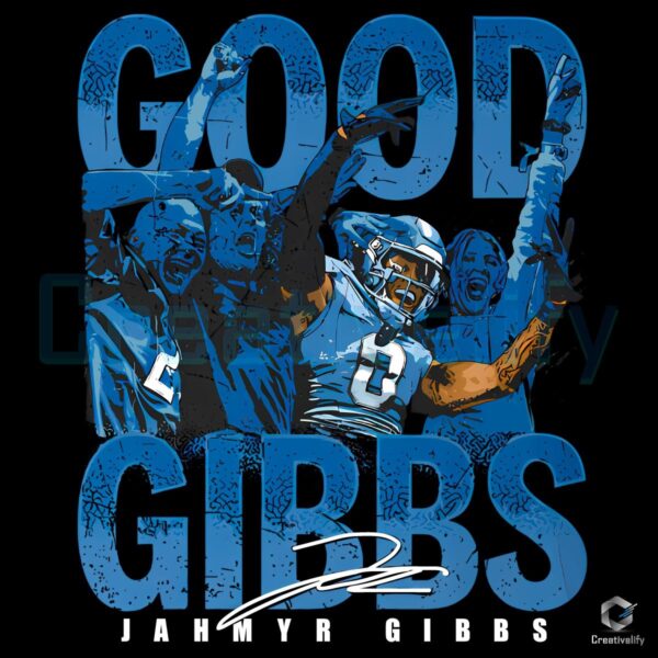 Jahmyr Gibbs Detroit Crowd Celebration PNG