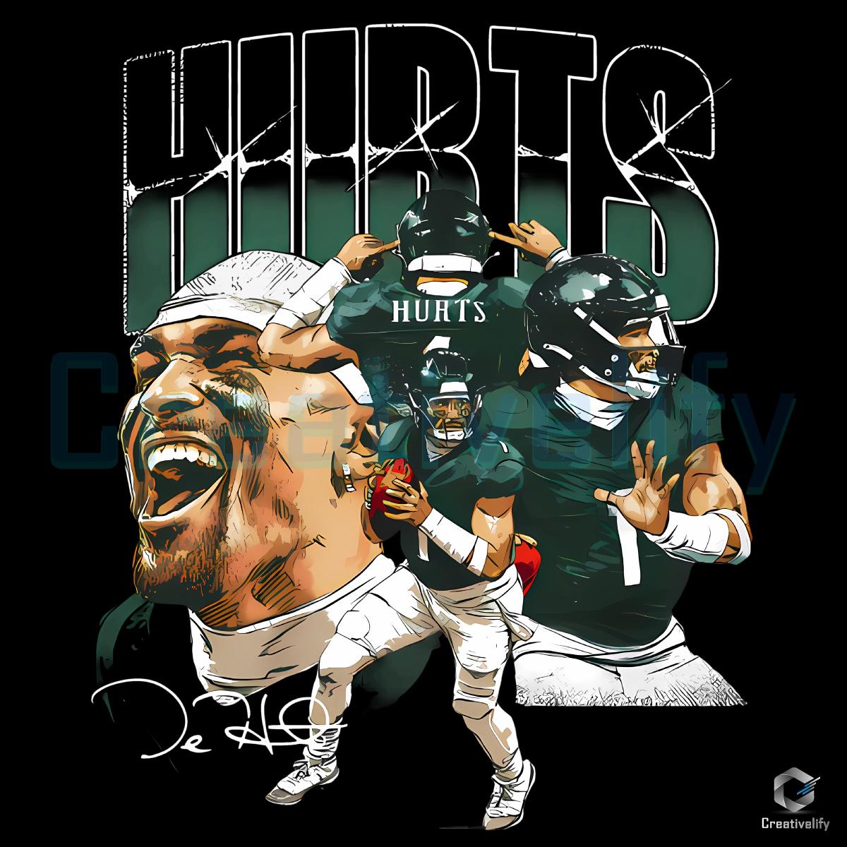 Jalen Hurts Philadelphia Collage SVG Jalen Hurts Philadelphia Collage SVG