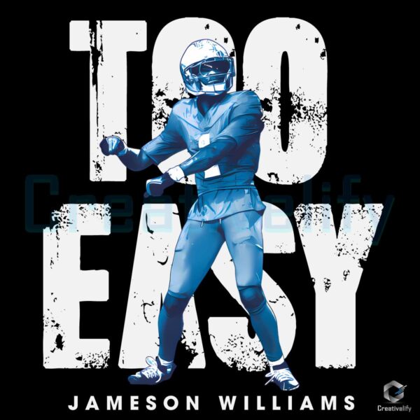 Jameson Williams Detroit Too Easy PNG