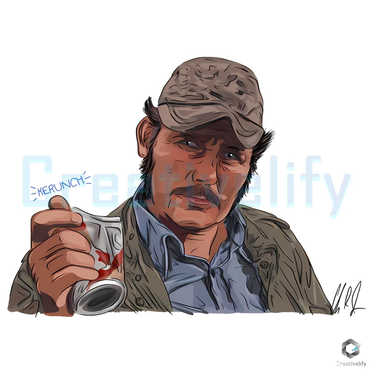 Jaws Movie Quint Crushing Can Funny Scene PNG Jaws Movie Quint Crushing Can Funny Scene PNG