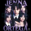 Jenna Ortega Wednesday Addams Season 2 Themed Graphic PNG