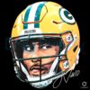 Jordan Love Green Bay Packers Nfl Football Quarterback Portrait PNG