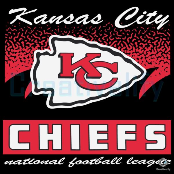 Kansas City Chiefs Historic Waver Football Logo SVG