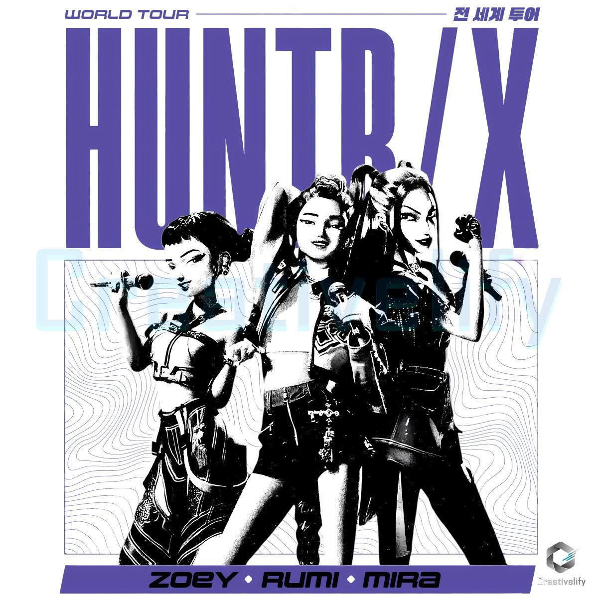 Kpop Demon Hunters Huntrx World Tour Zoey Rumi Mira PNG Kpop Demon Hunters Huntrx World Tour Zoey Rumi Mira PNG