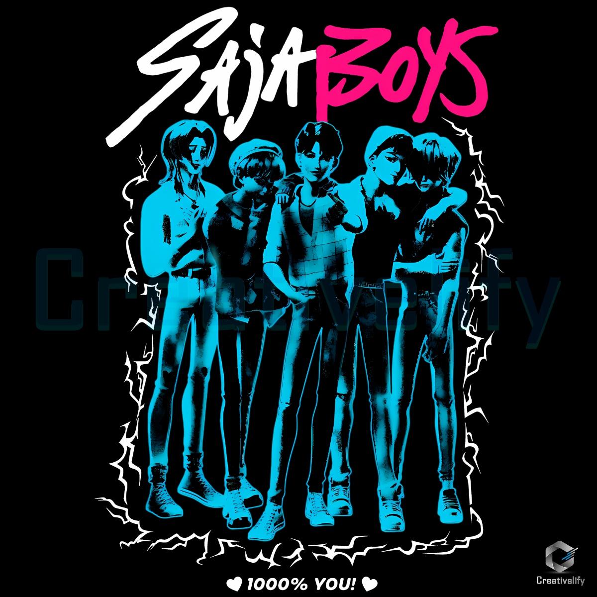 Kpop Demon Hunters Saja Boys 1000 Percent You Tie Dye PNG Kpop Demon Hunters Saja Boys 1000 Percent You Tie Dye PNG