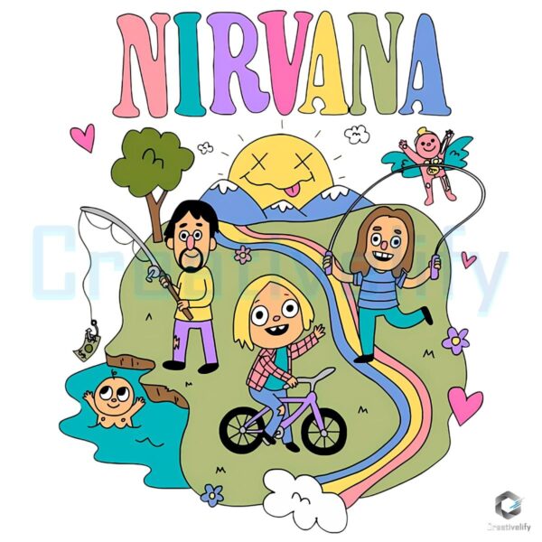 Lorful Nirvana Themed Childlike PNG