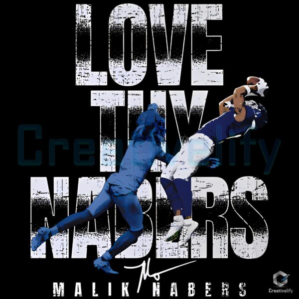Malik Nabers New York G Love Thy Nabers PNG
