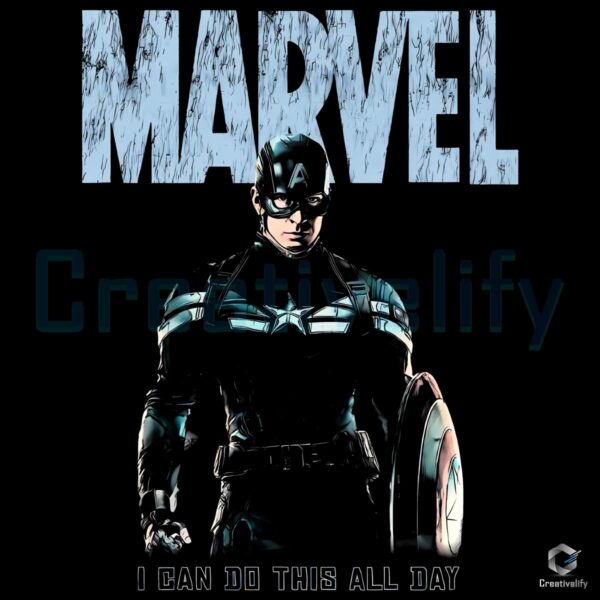 Marvel Captain America Super Soldier I Can Do This All Day PNG