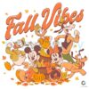Mickey Mouse And Friends Fall Vibes Autumn Leaves Pumpkins PNG