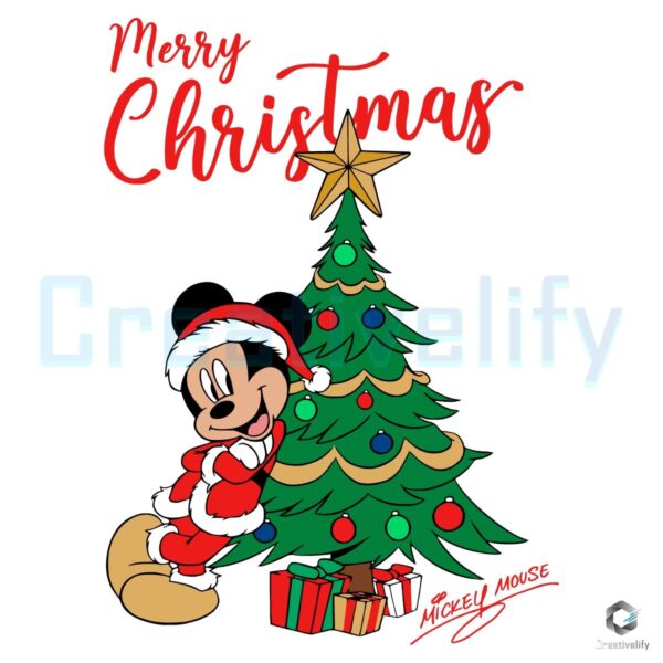 Mickey Mouse Christmas Santa Parade SVG