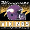 Minnesota Vikings Historic Waver Football Helmet SVG
