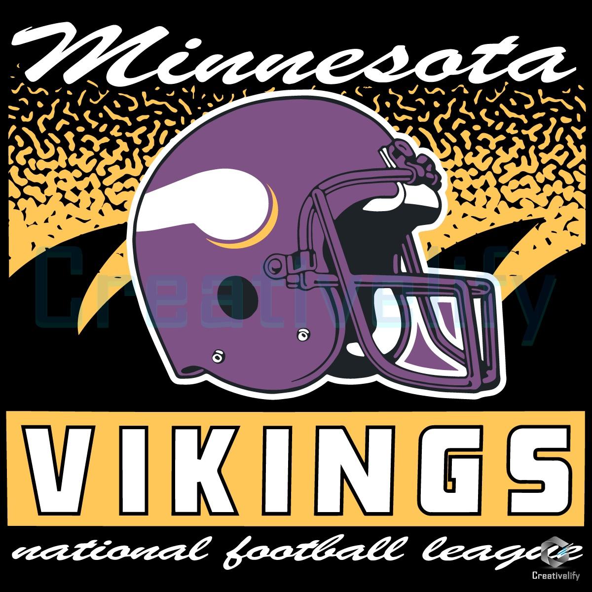 Minnesota Vikings Historic Waver Football Helmet SVG Minnesota Vikings Historic Waver Football Helmet SVG