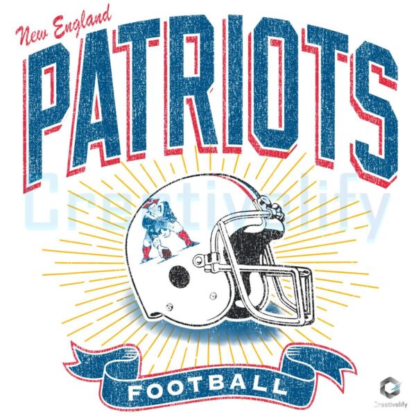 New England Patriots Historic Prime Football Helmet PNG