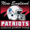 New England Patriots Historic Waver Football Helmet SVG