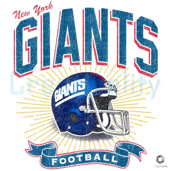 New York Giants Historic Prime Football Helmet PNG