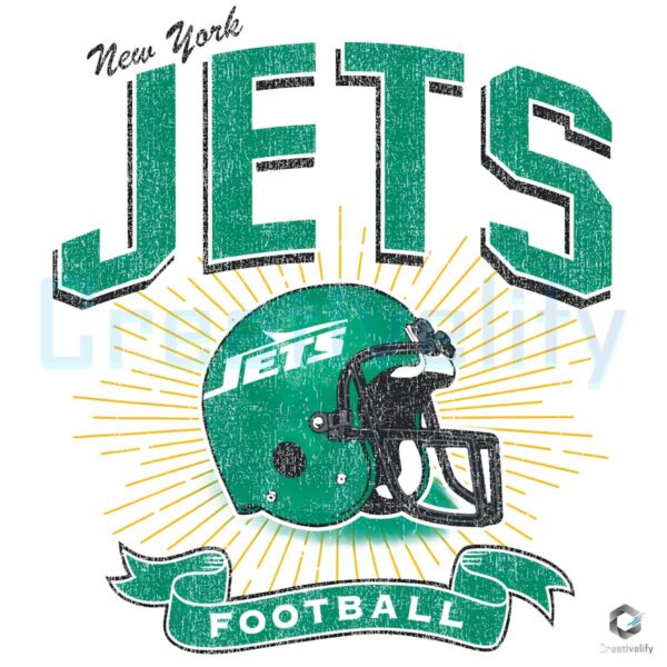 New York Jets Historic Prime Football Helmet PNG