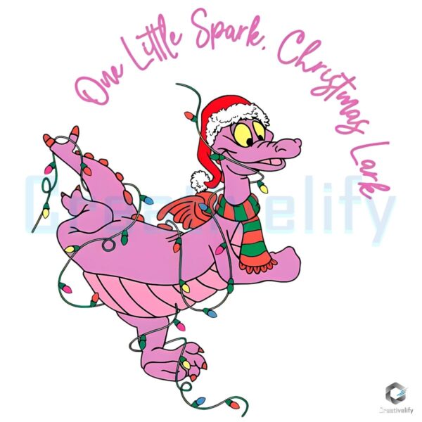 One Little Spark Figment Christmas Disney Epcot Purple Dragon PNG