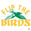 Philadelphia Eagles Flip The Birds Football Mascot SVG