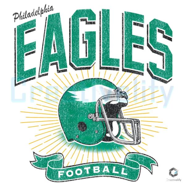 Philadelphia Eagles Historic Prime Football Helmet PNG
