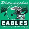 Philadelphia Eagles Historic Waver Football Helmet PNG