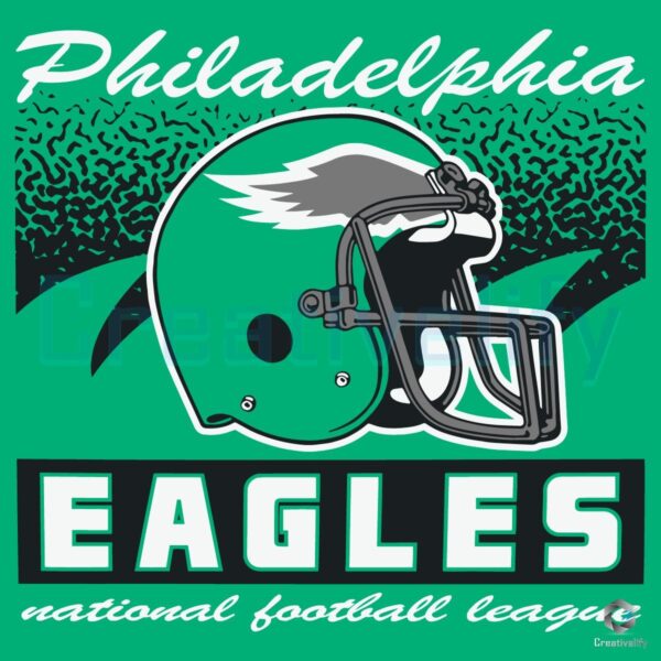 Philadelphia Eagles Historic Waver Football Helmet PNG