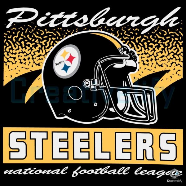 Pittsburgh Steelers Historic Waver Football Helmet SVG