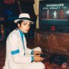 Retro Michael Jackson Moonwalker Arcade Sega Gaming Suit PNG