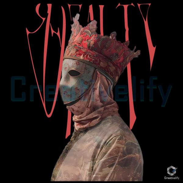 Royalty Masked Monarch Crown Dark Art PNG