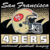 San Francisco 49Ers Historic Waver Football Helmet SVG