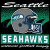 Seattle Seahawks Historic Waver Football Helmet SVG