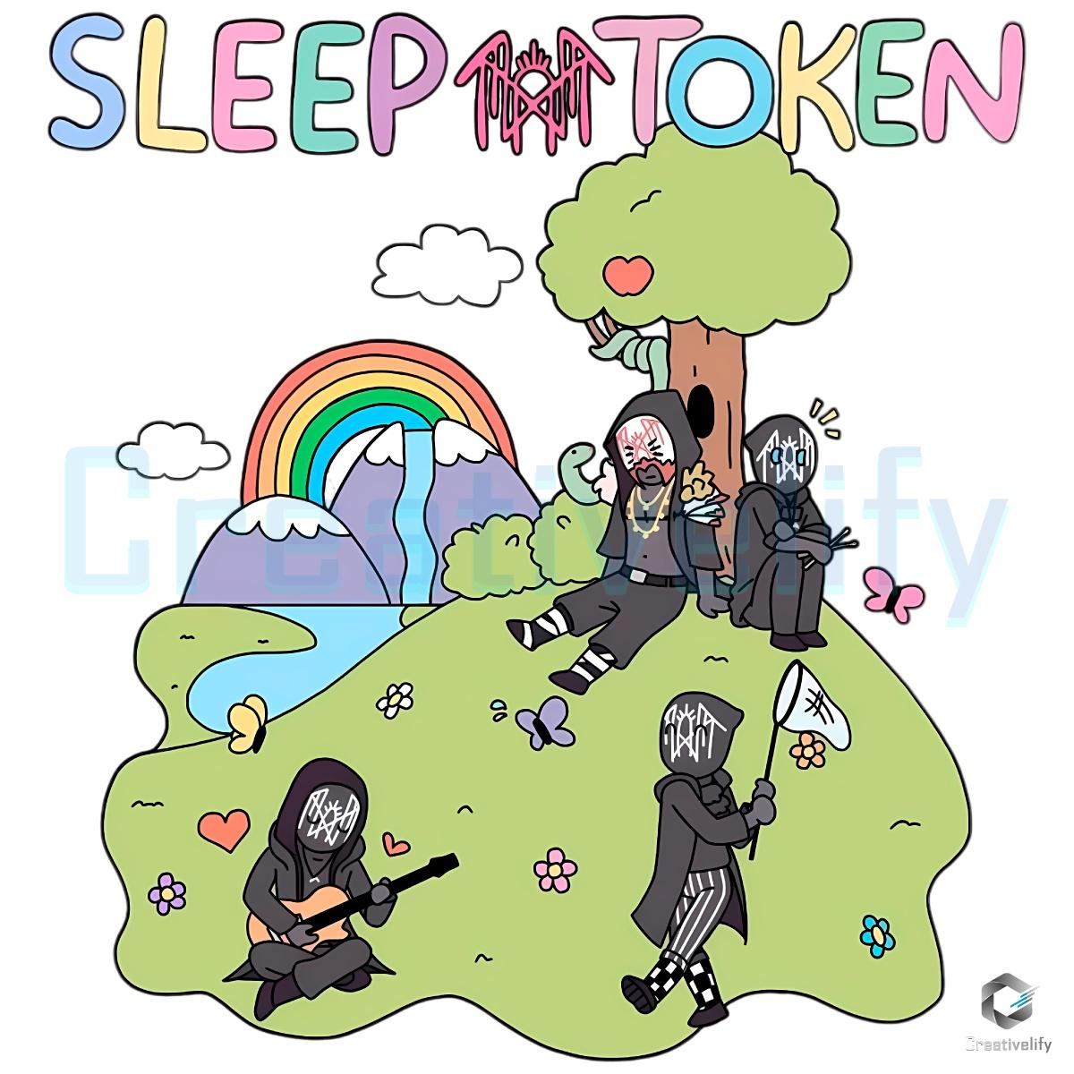 Sleep Token Band Themed Fun Cartoon PNG Sleep Token Band Themed Fun Cartoon PNG