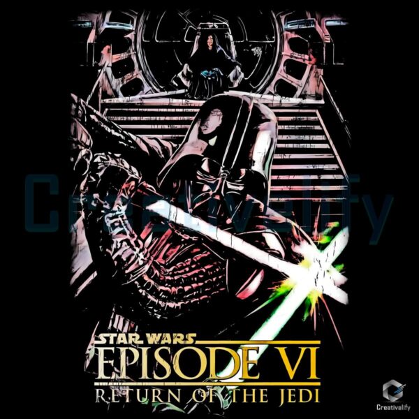 Star Wars Return Of The Jedi Episode Vi Vintage Darth Vader Luke Skywalker PNG