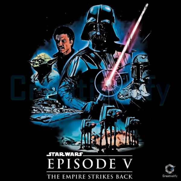 Star Wars The Empire Strikes Back Episode V Vintage Movie Poster PNG