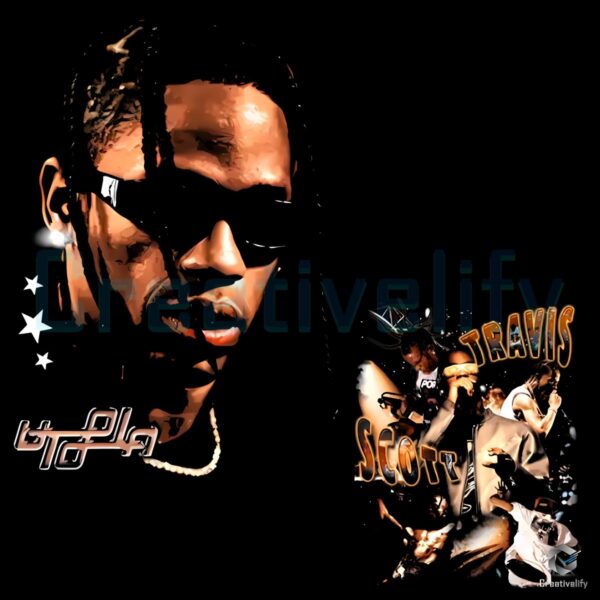 Travis Scott Collage Art PNG
